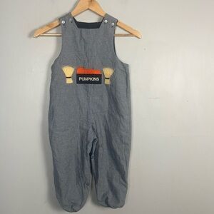 Vintage the Bailey boys reversible John John pumpkin patch and dinosaur 4T